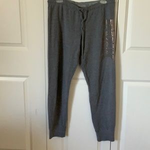 Gray PINK sweat pants